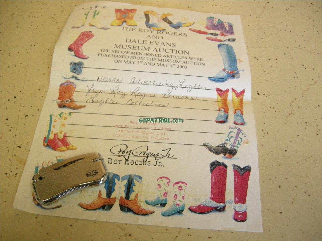 Roy Rogers lighter