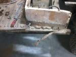 rusty floor board to be replaced