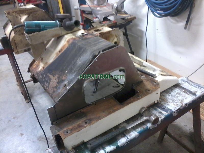 drivers side foot box repair 1
