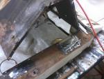 drivers side foot box repair 2