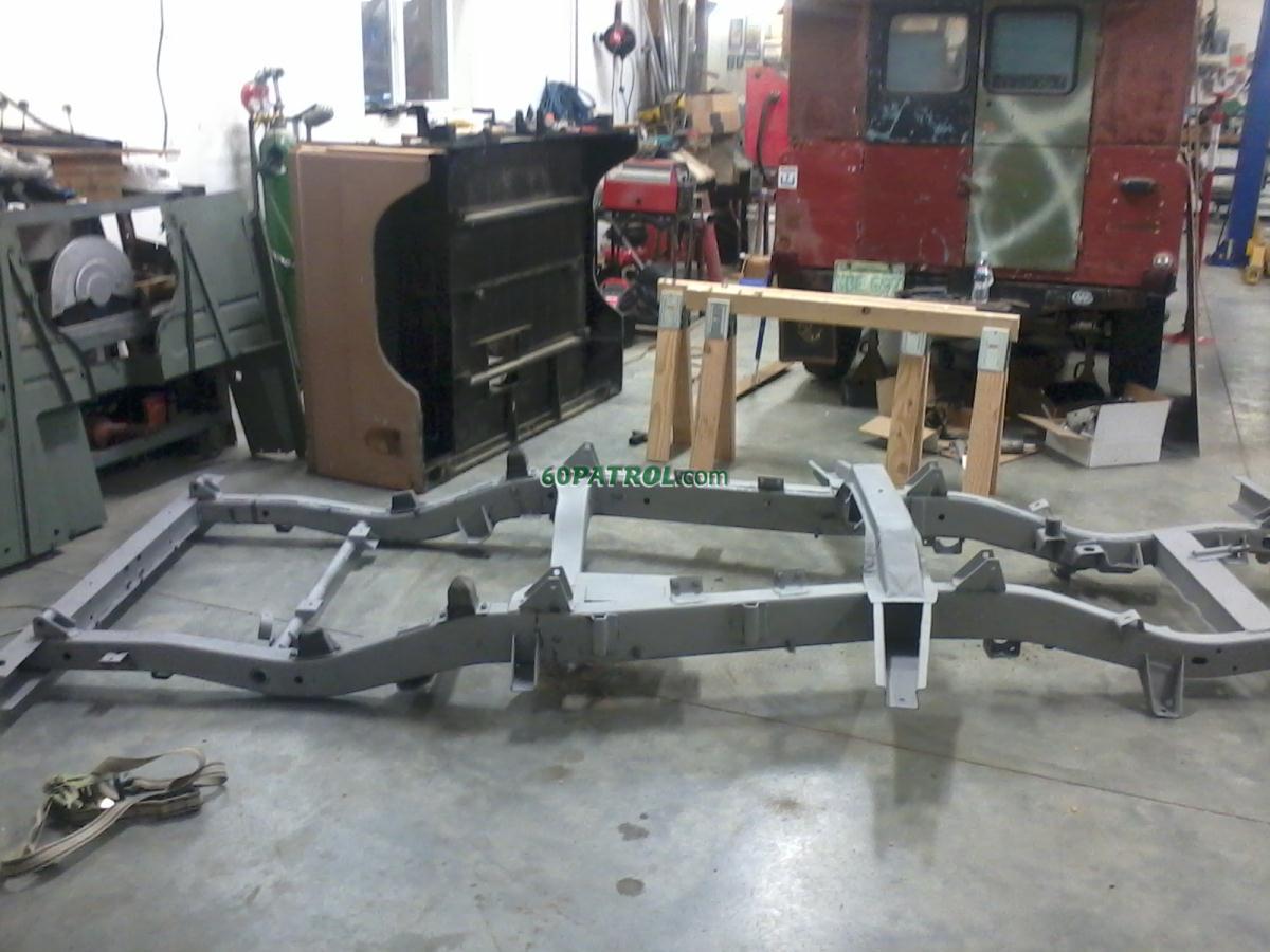 Frame after sand blasting