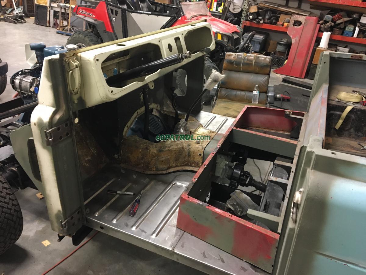 new floor section with seat base