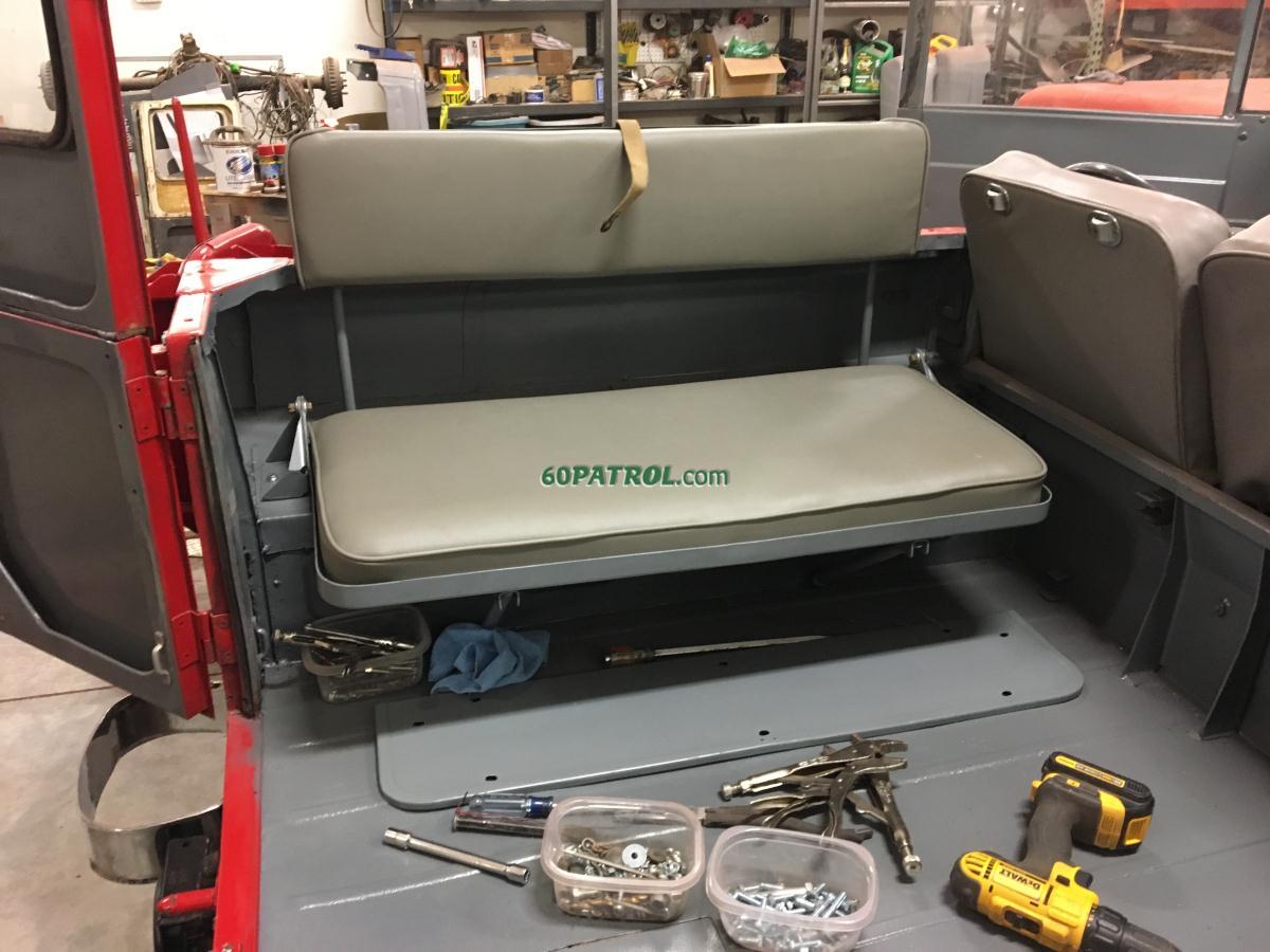 new seat cushions installed 01-13-19